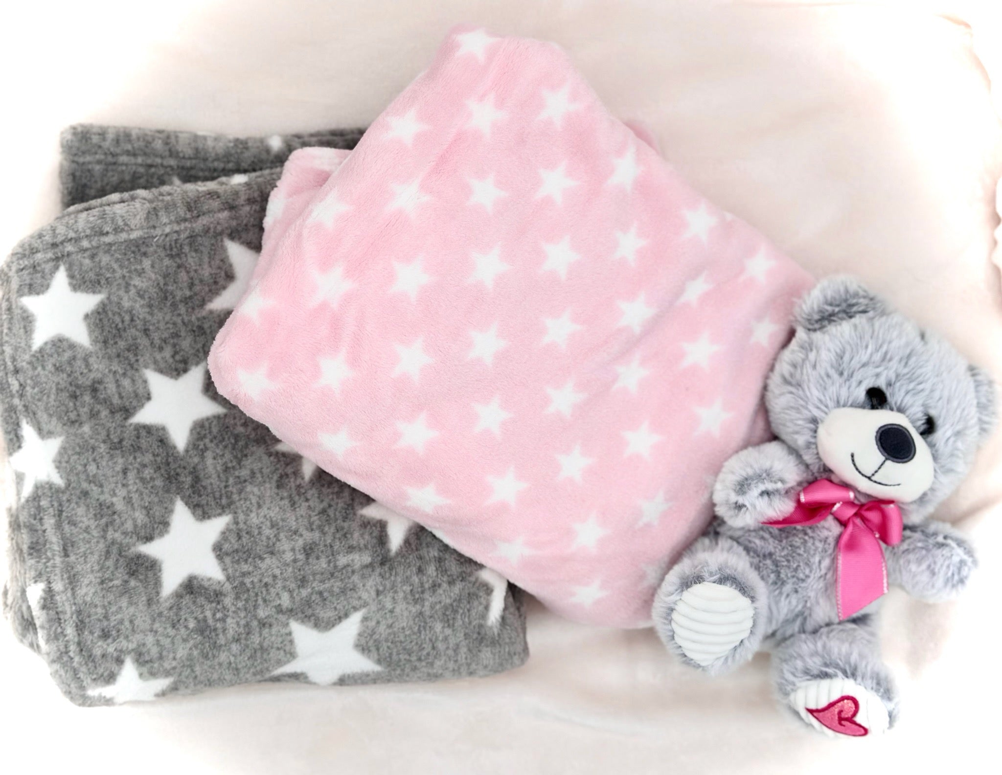 Fuzzy Soft Star Blankets