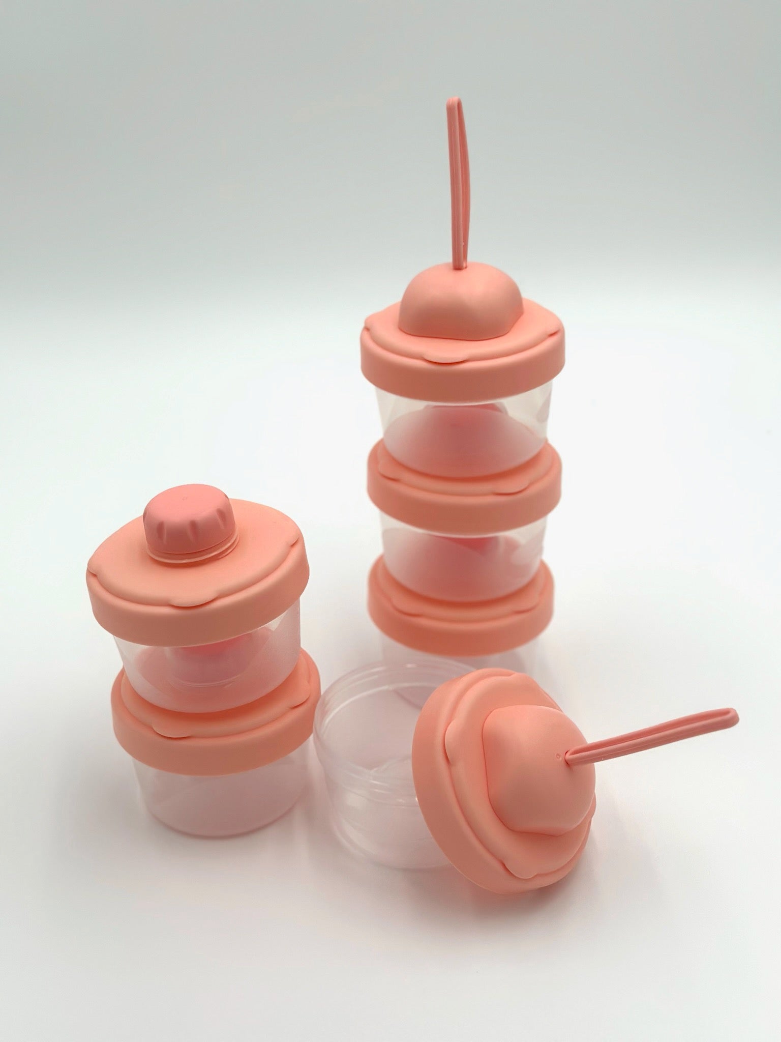 Pink 3 Layer Portable Formula Dispenser
