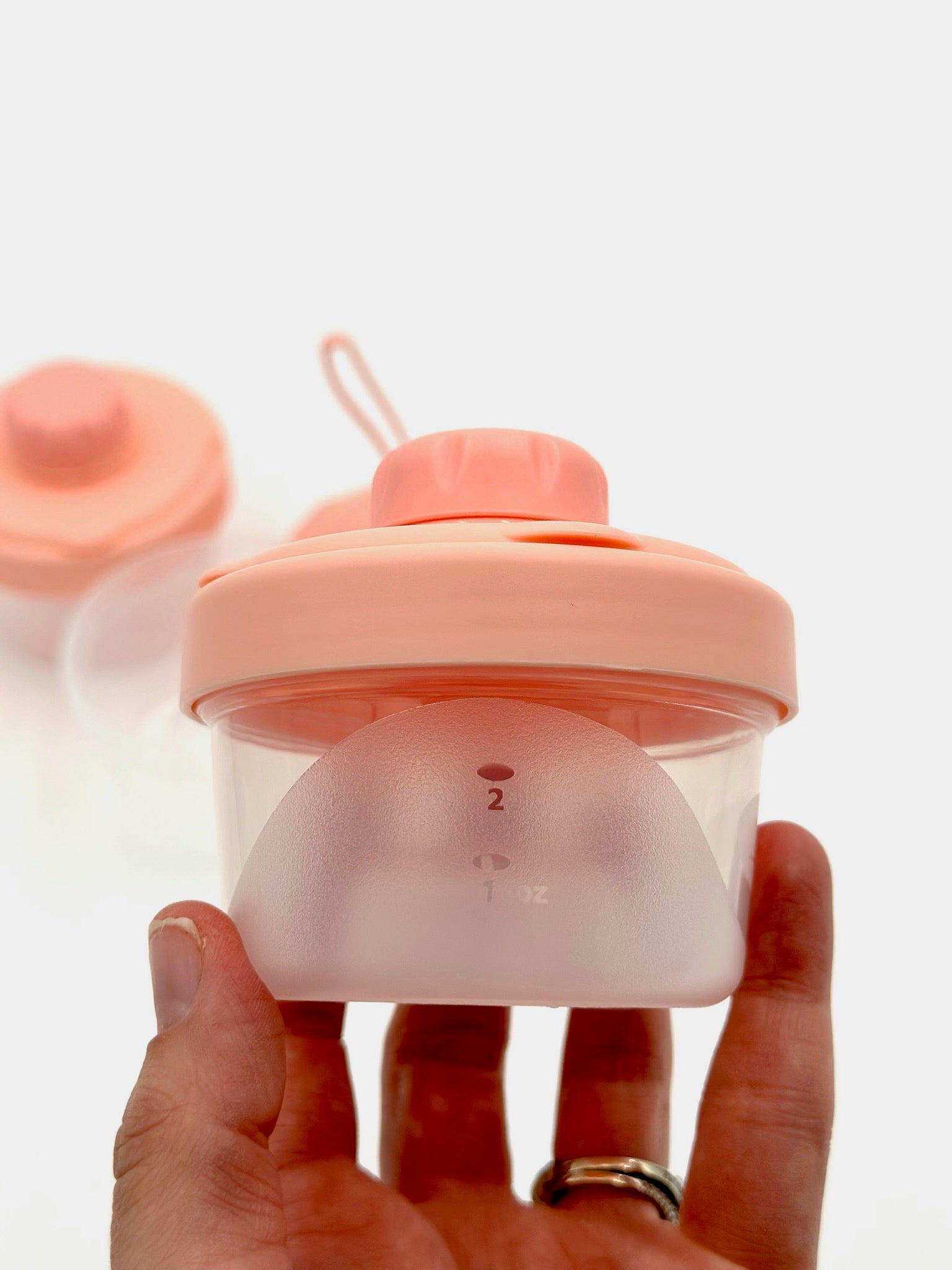 Pink 3 Layer Portable Formula Dispenser