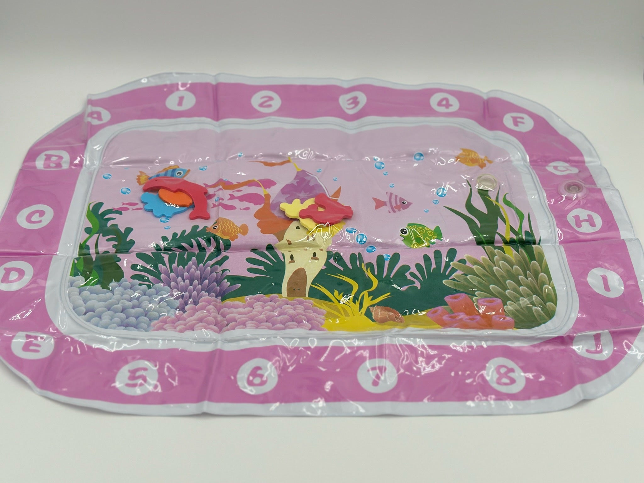 Pink Inflatable Water Fish Sensory Mat