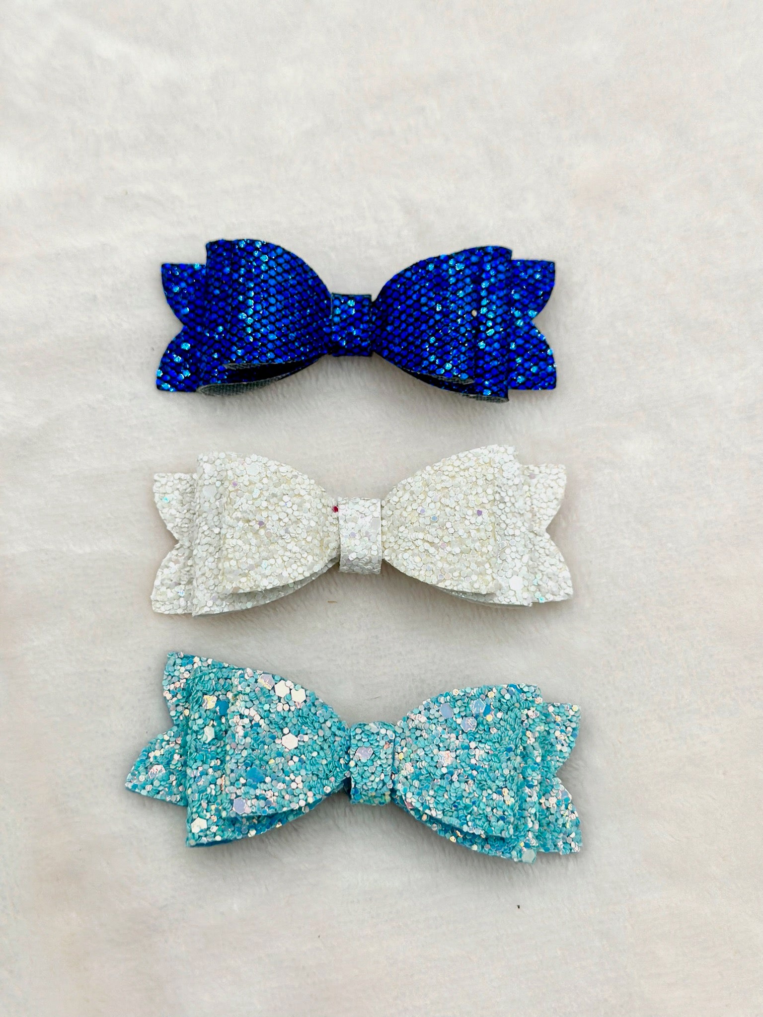 Dark Blue Ice Princess Bows