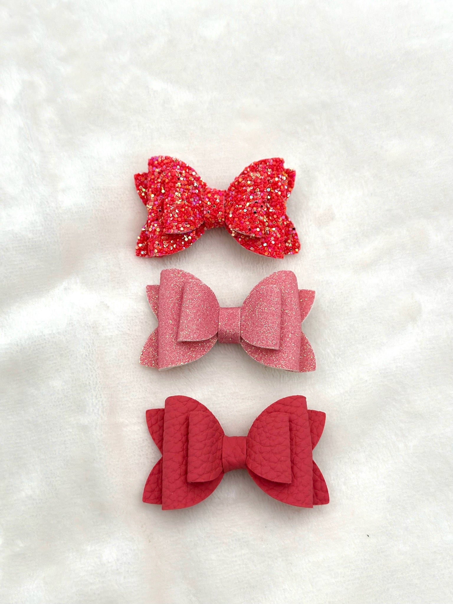 Coral Bows - 3 Pack