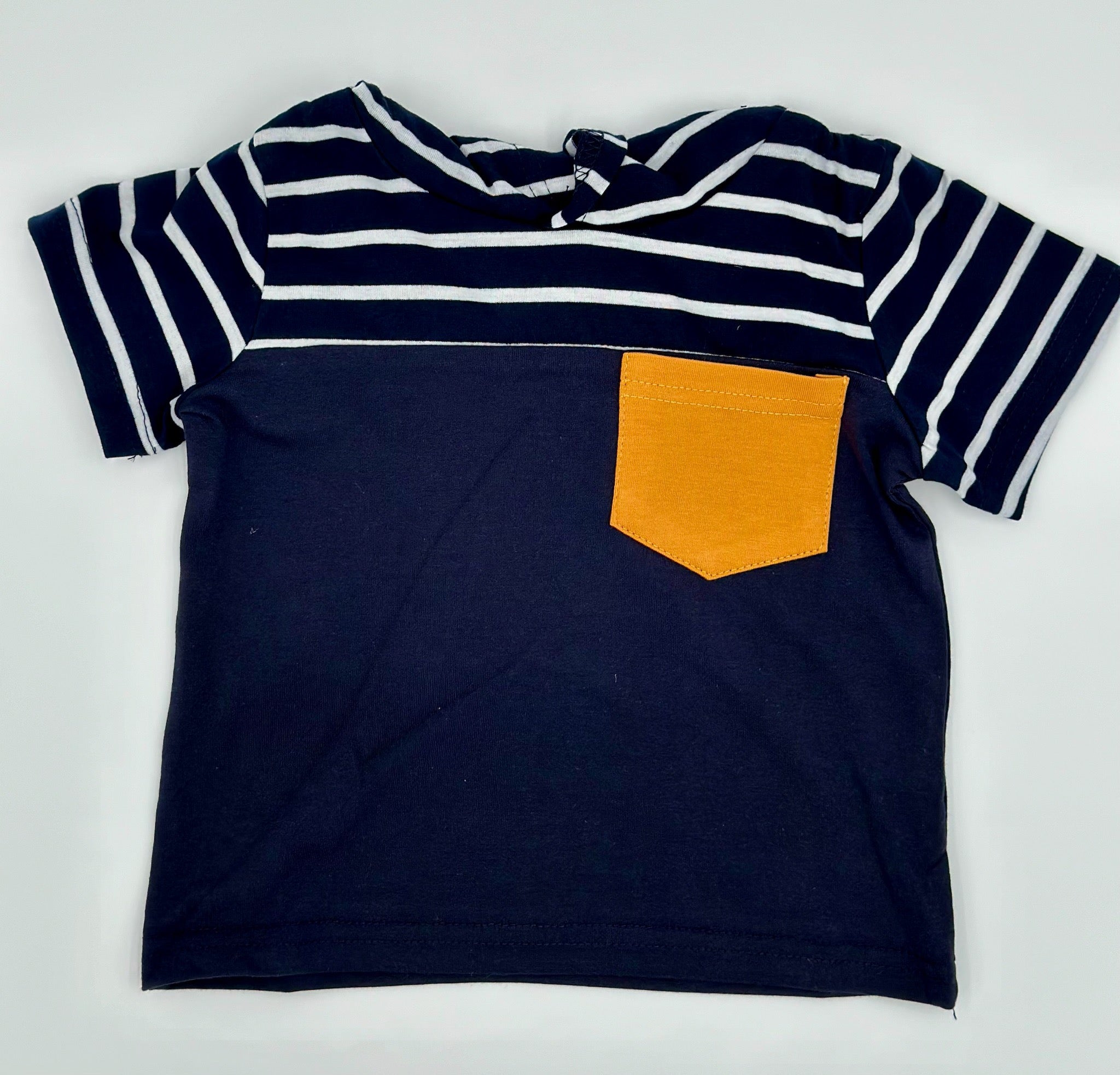 Baby Boy Patch Pocket Short Sleeve Hoodie and shorts