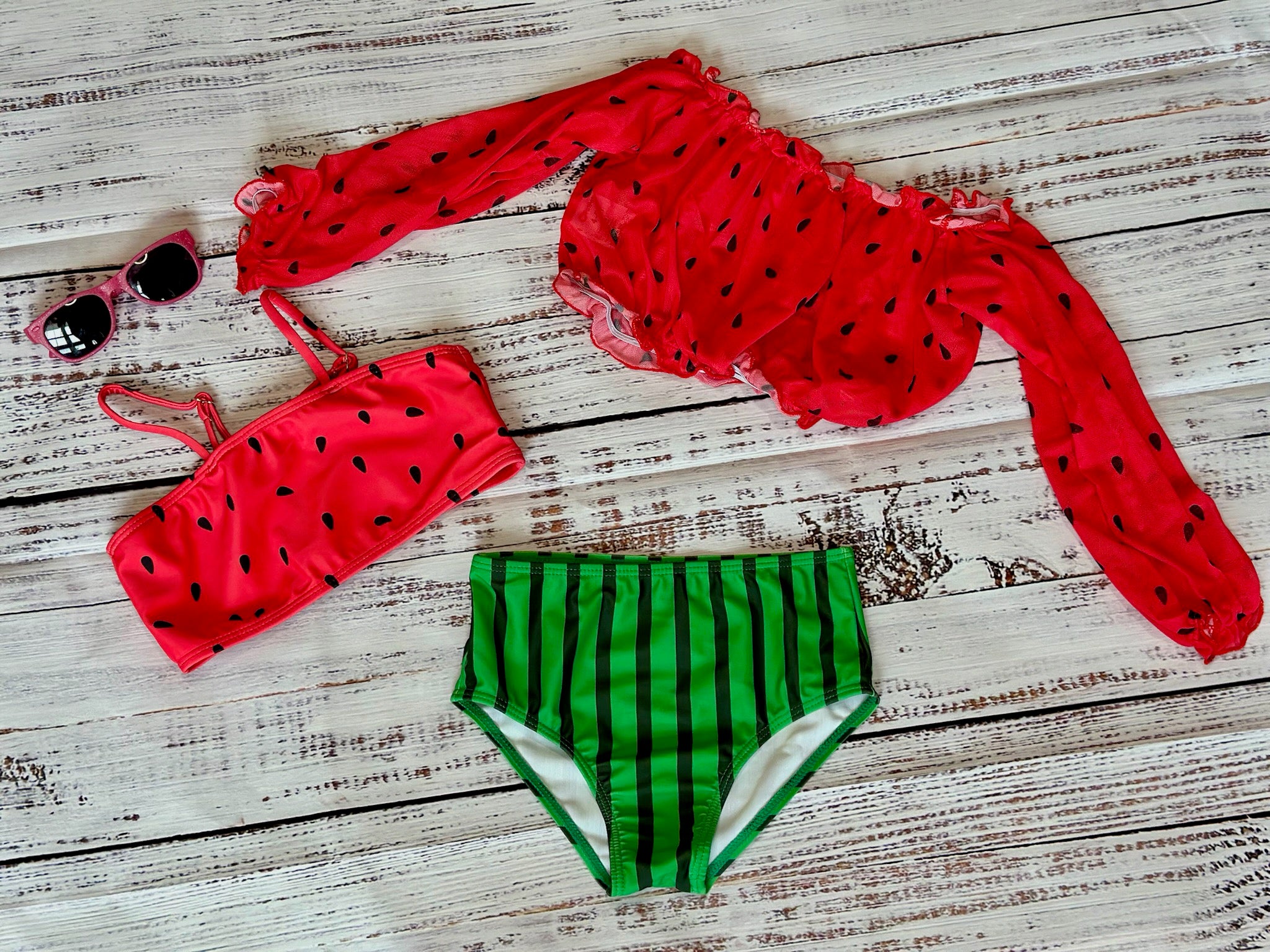 Watermelon 3 Piece Swimsuit