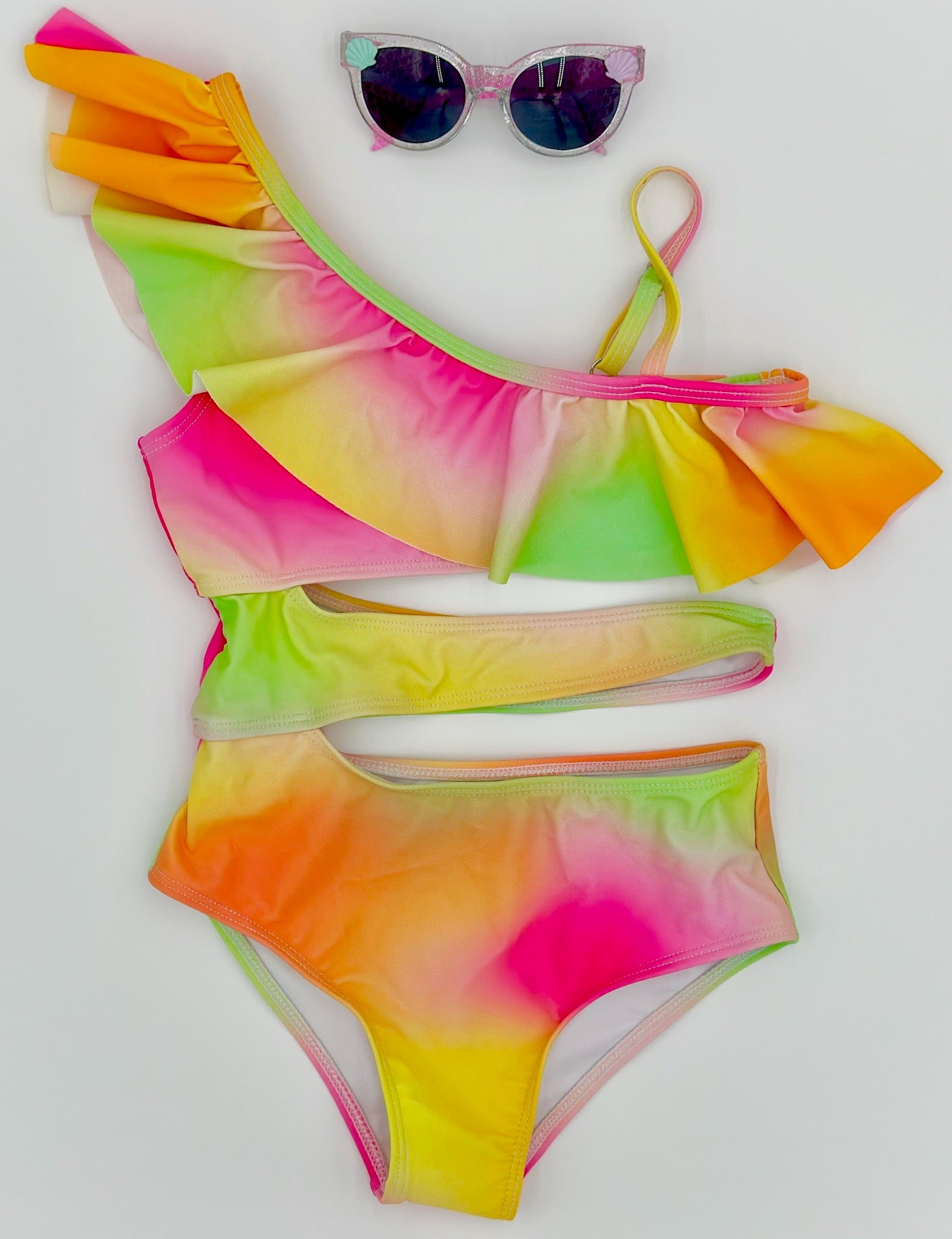 Sweet Ruffle Edge Swimsuit