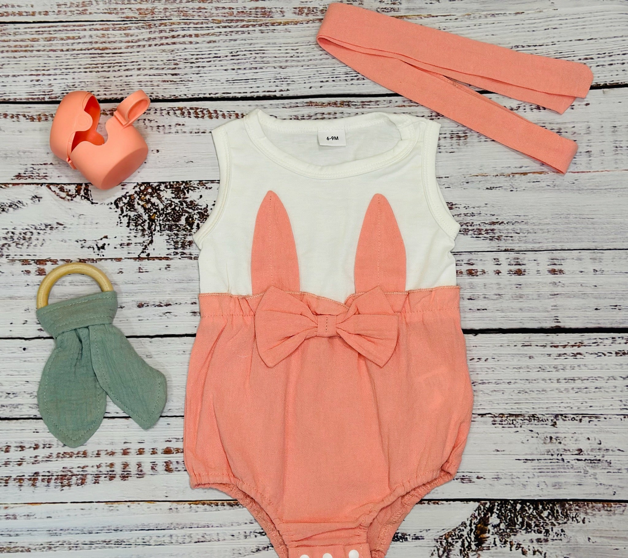 Butterfly Bowknot Jumpsuit and Headband Set