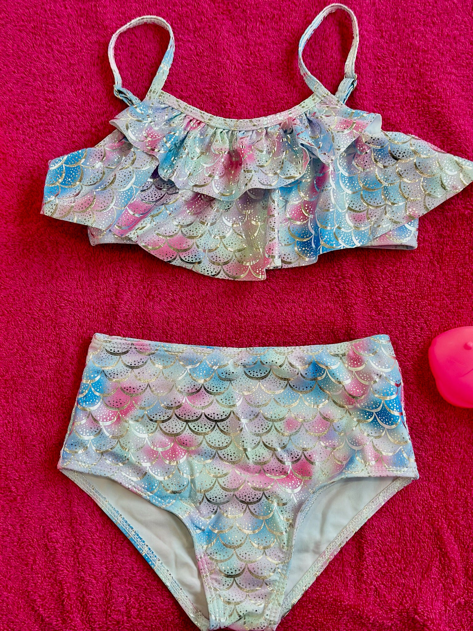 Mermaid Ruffled Strappy Two Piece