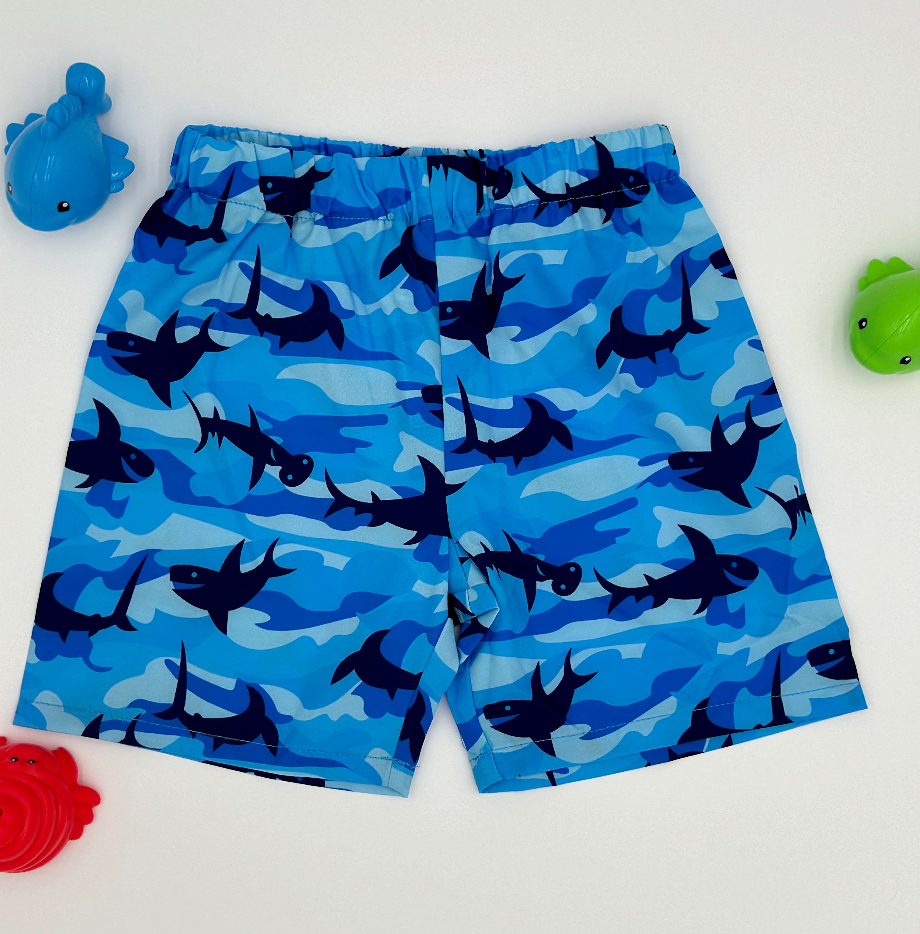 Shark Print Tank and Shorts Set