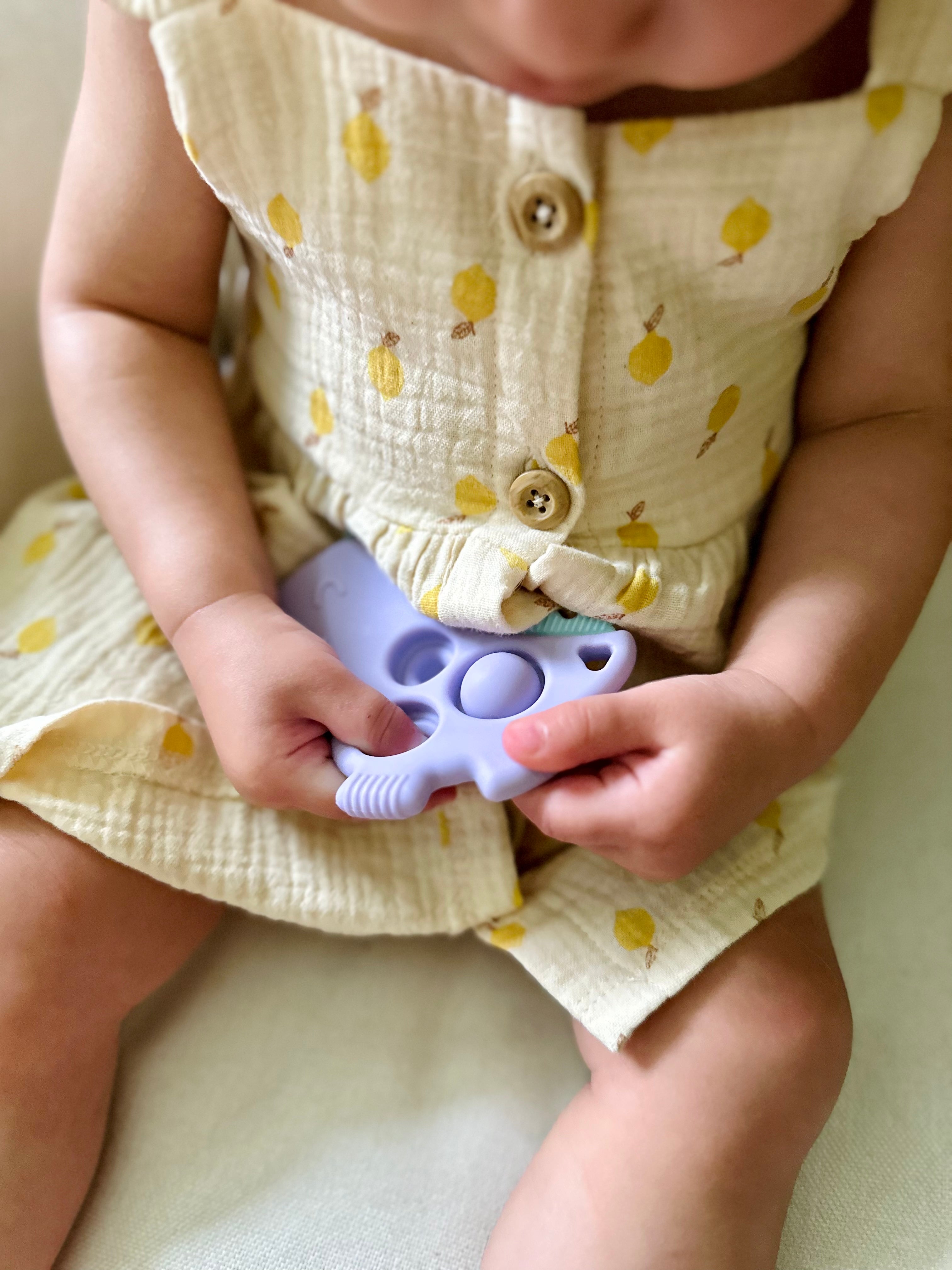 Popper Lilac Dino Teether